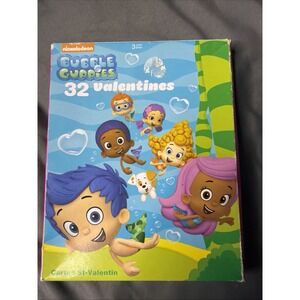 Nickelodeon Bubble Guppies Valentines 2014 Rare 32 Valentines